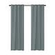 preview thumbnail 38 of 44, Linen Slub Texture Blackout Grommet Curtain Pair(2 Panels)