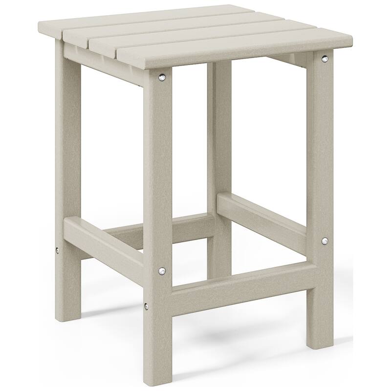 Aderson Outdoor Poly Adirondack Chair with Side Table