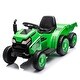 preview thumbnail 63 of 98, 12V Kids Ride On Electric Tractor Black Knight,Kids Ride On Toy.2WD,Non-skid tires, steering wheel, foot pedal