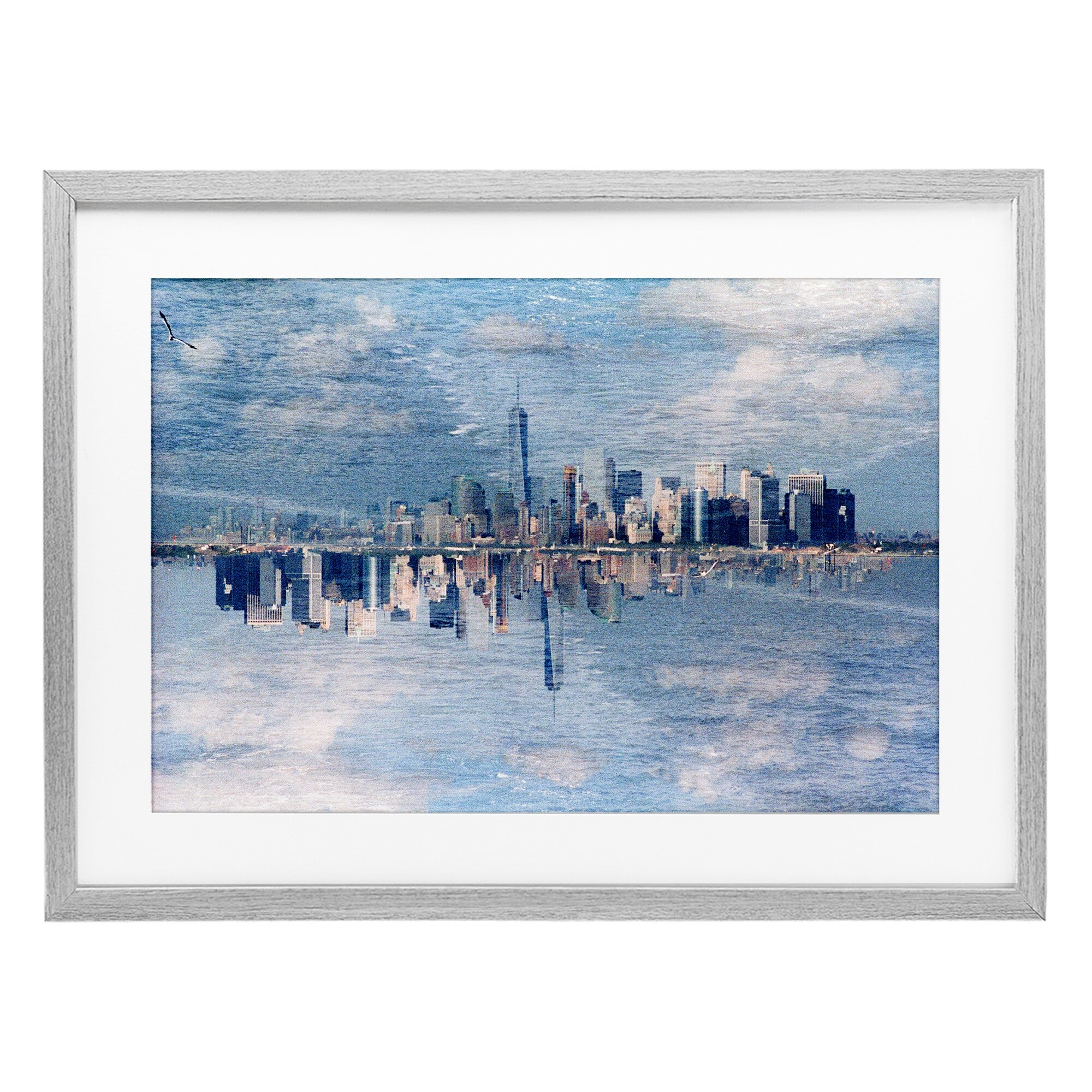 Stupell City Skyline Reflection Framed Art Design By Robin Vandenabeele