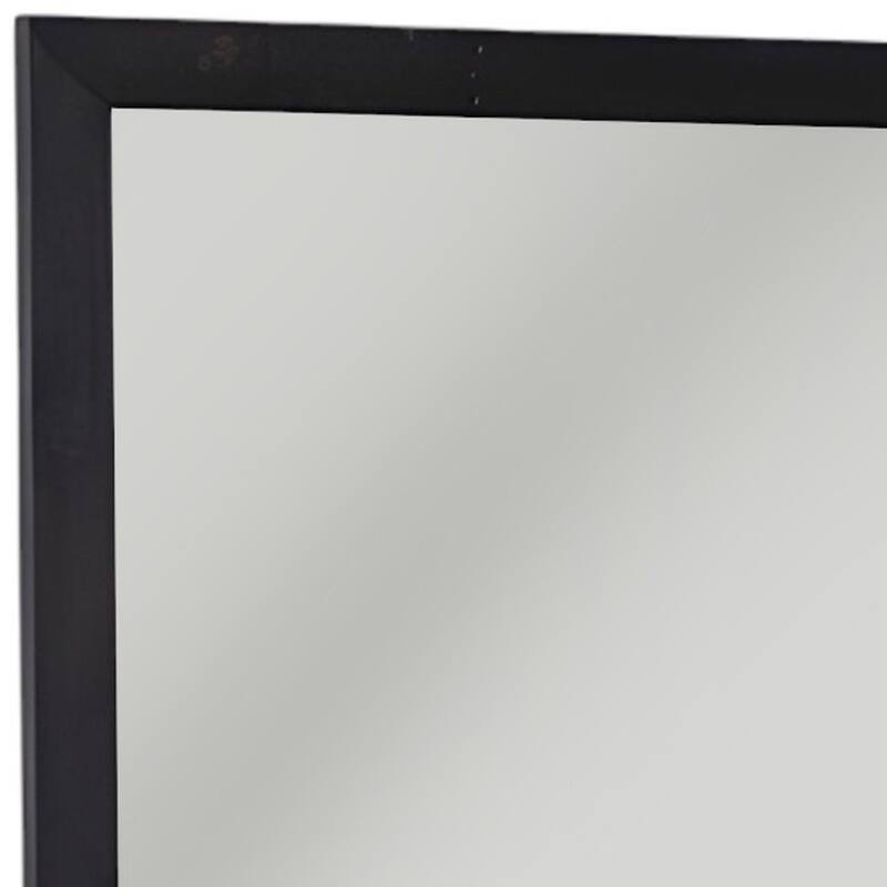 HomeRoots 28" Dark Brown Solid Wood Framed Accent Mirror - Dark Brown - 47' X '28' X '2