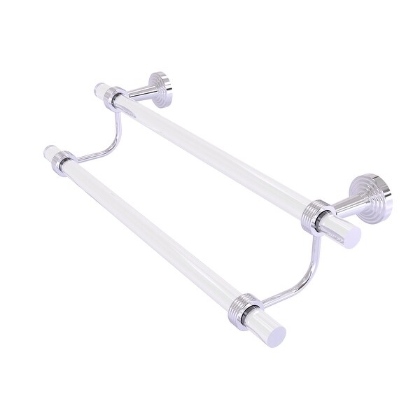 Allied Brass Pacific Beach Collection Double Towel Bar with Groovy Accents