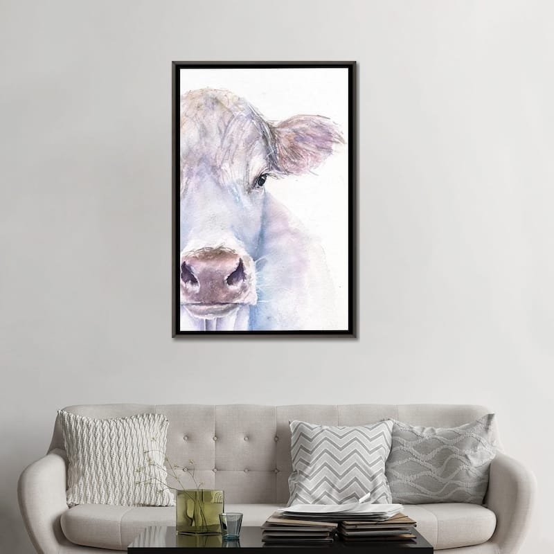 iCanvas "Cow" by George Dyachenko Framed