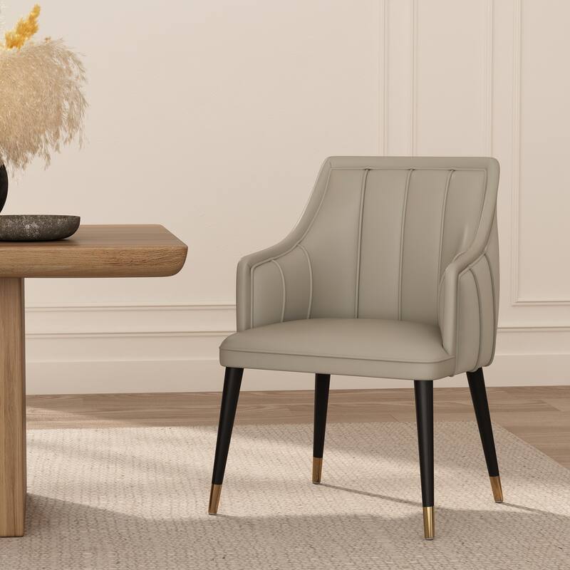 Eda Wood Dining Room Armchair - Grey
