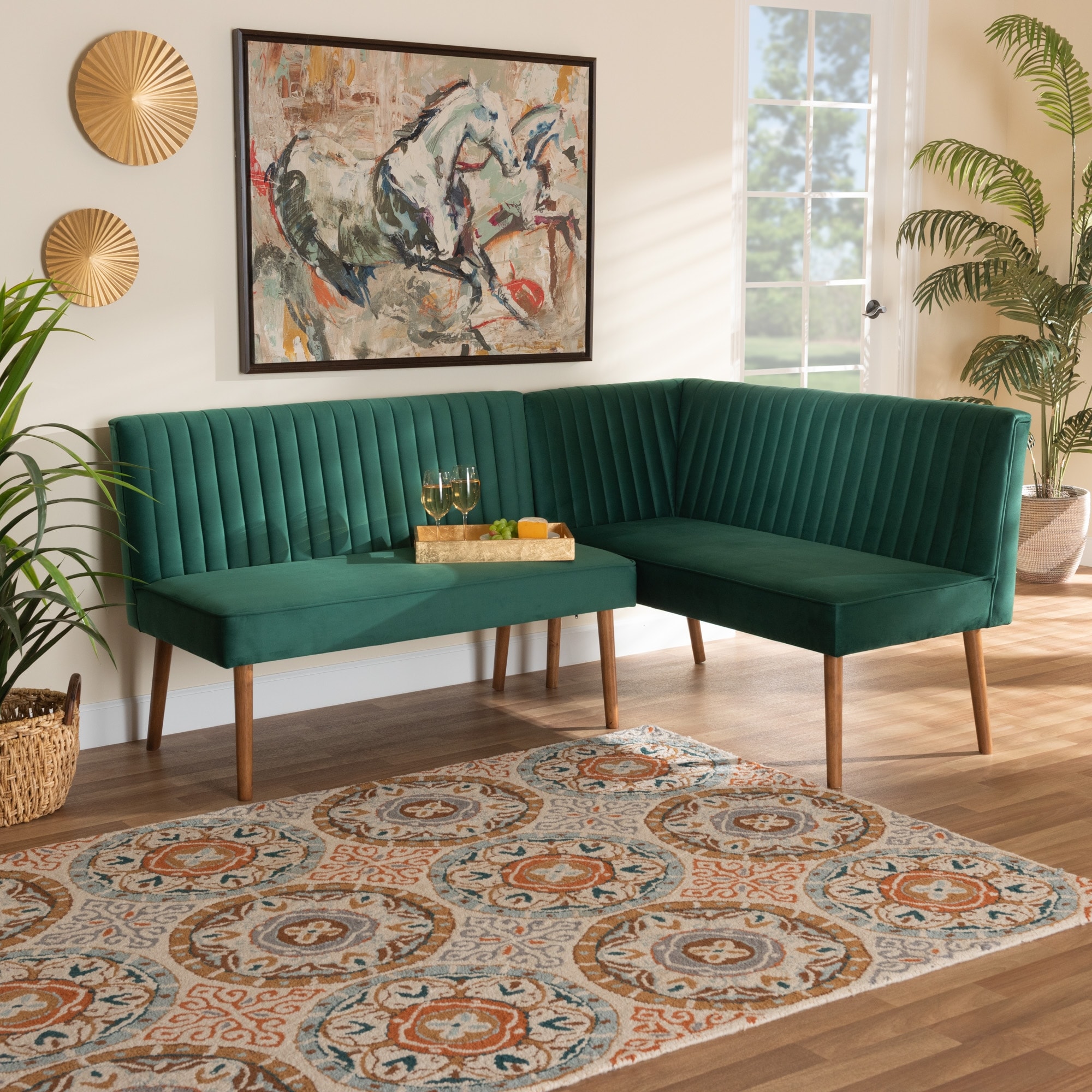 Mid century online banquette seating