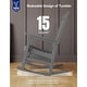 preview thumbnail 132 of 134, WINSOON All Weather HIPS Outdoor Rocking Chair, Set of 2