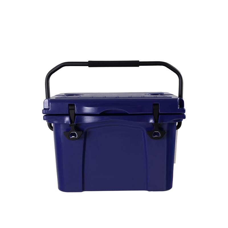 25QT Portable Cooler, Insulated Hard Cooler with Bottle Opener, Cup Holder, Forming Ruler, Travel, Beach, Camping, Fishing