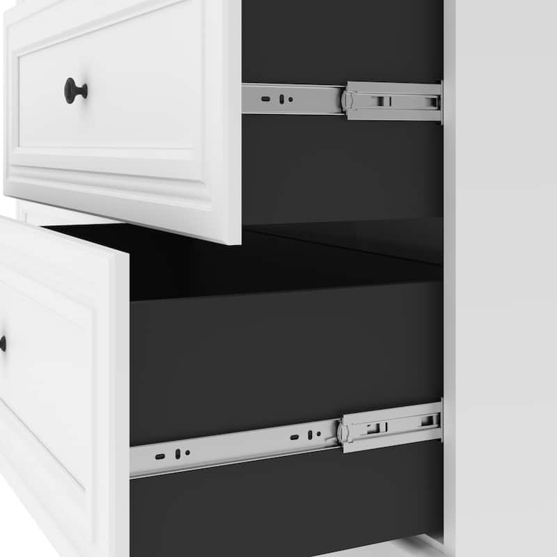 Versatile 72W Closet Organizer with Drawers and Wardrobe by Bestar