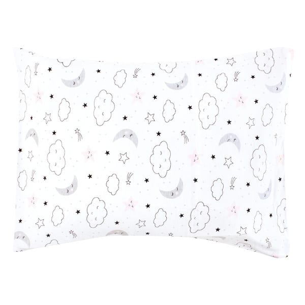slide 1 of 1, Hudson Baby Infant Girl Cotton Toddler Pillow Case, Dreamer, One Size - Dreamer Dreamer - One Size
