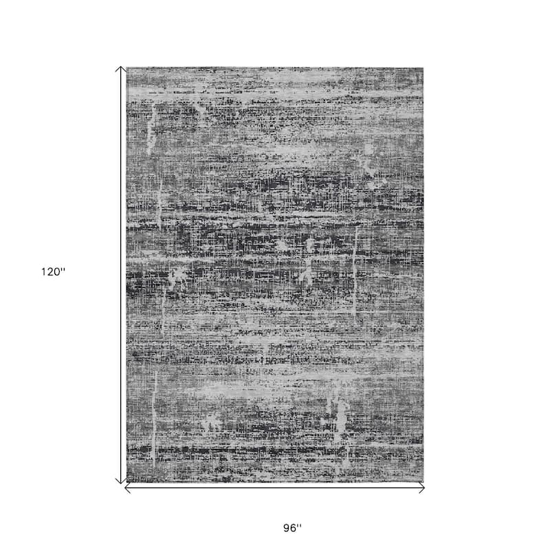 HomeRoots Abstract Transitional Rectangle Outdoor Rug