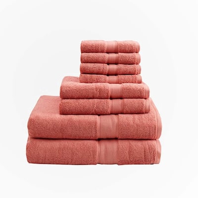 Cotton 8 Piece Antimicrobial Towel Set