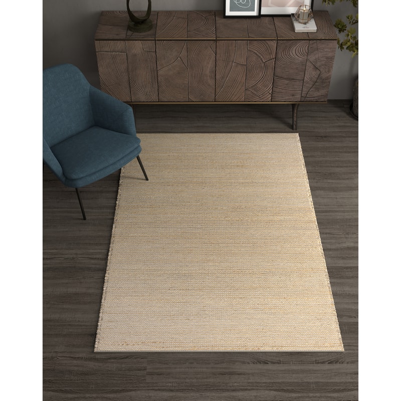 Domani Ivory Handwoven Jute Area Rug