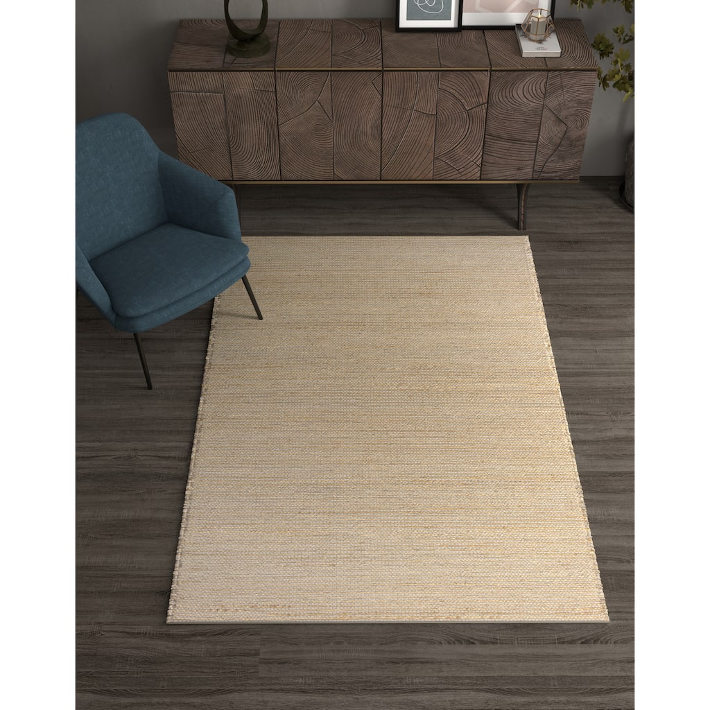 Domani Ivory Handwoven Jute Area Rug