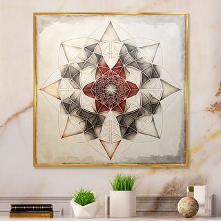 Designart "Fundamental Patterns Sacred Geometry I" Modern Geometric ...