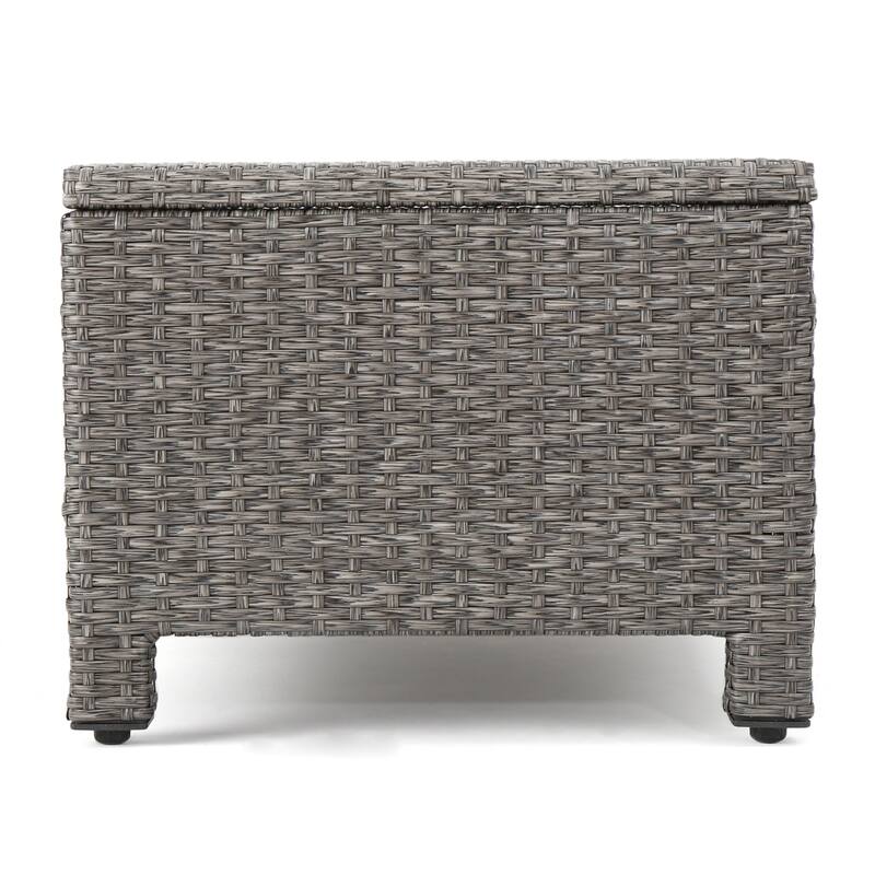 Puerta Outdoor 7-seater Cushioned Wicker Sofa Chat Set by Christopher Knight Home