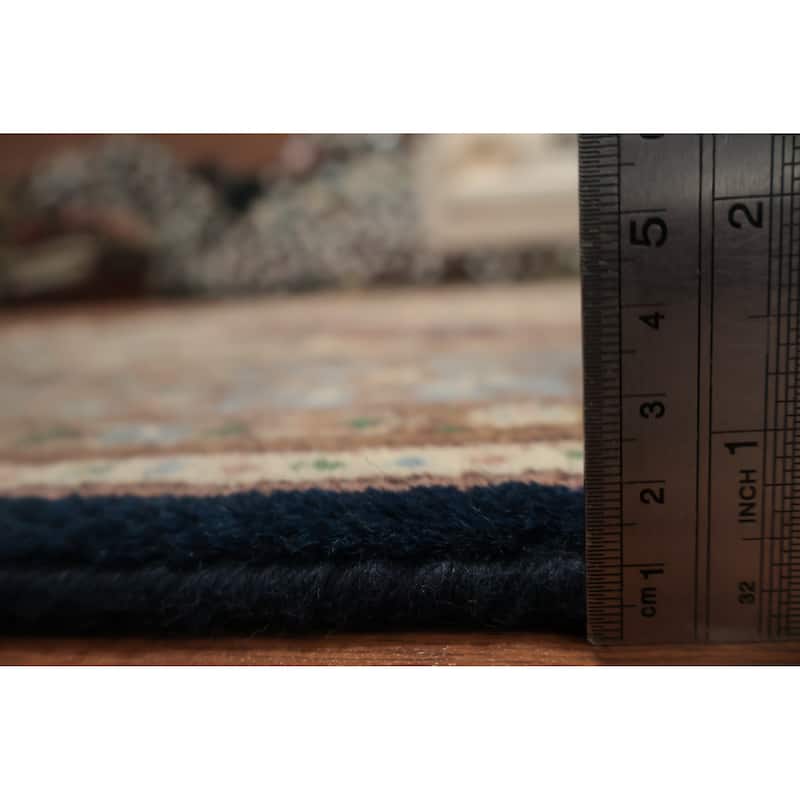 Hand Knotted Oriental 100% Wool Carpet Traditional Floral Beige & Ivories Tabriz Area Rug - 6' 8'' X 4' 9''