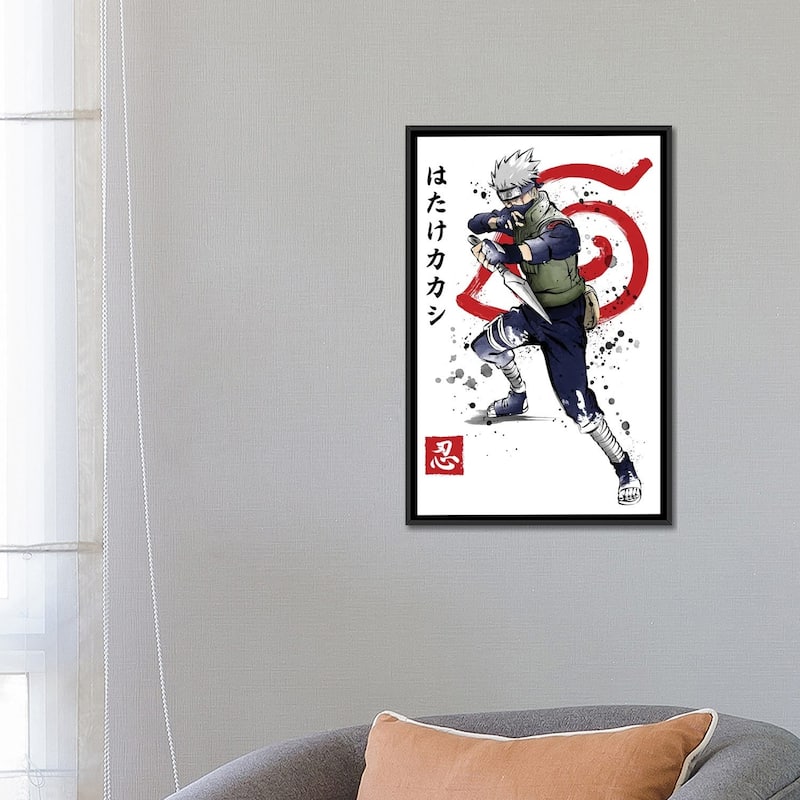 iCanvas "Kakashi Of The Sharingan" by Antonio Camarena Framed Canvas Print