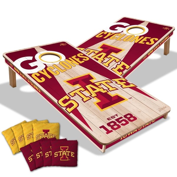 slide 2 of 6, Iowa State Cyclones NCAA 2x4 Cornhole Board Set Include Carrying Case