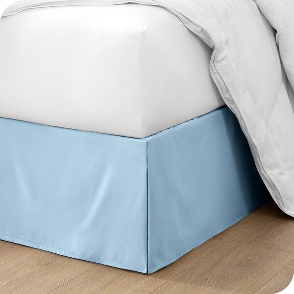 Bare Home Pleated Bed Skirt 15 Inch Tailored Drop Easy Fit Bed Bath Beyond 20010196