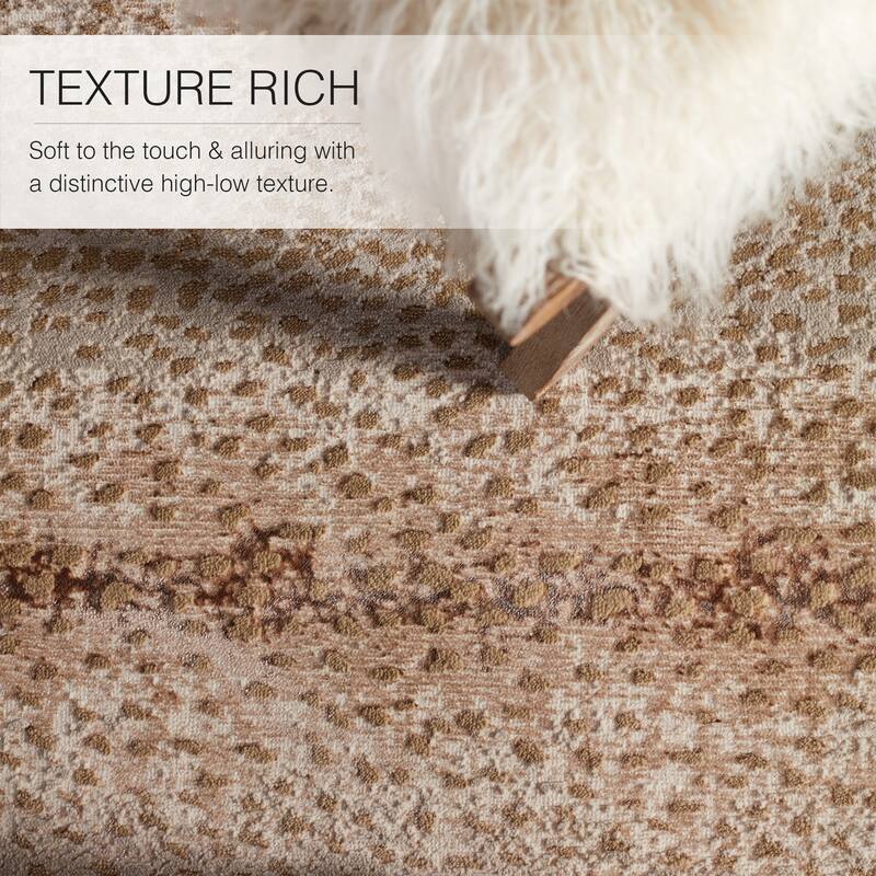Silver Orchid Axis Animal Print Spotted Area Rug