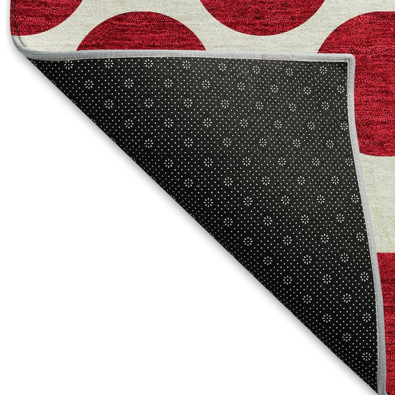 Premium Washable Super Soft Geo Dots Mayfield Rug