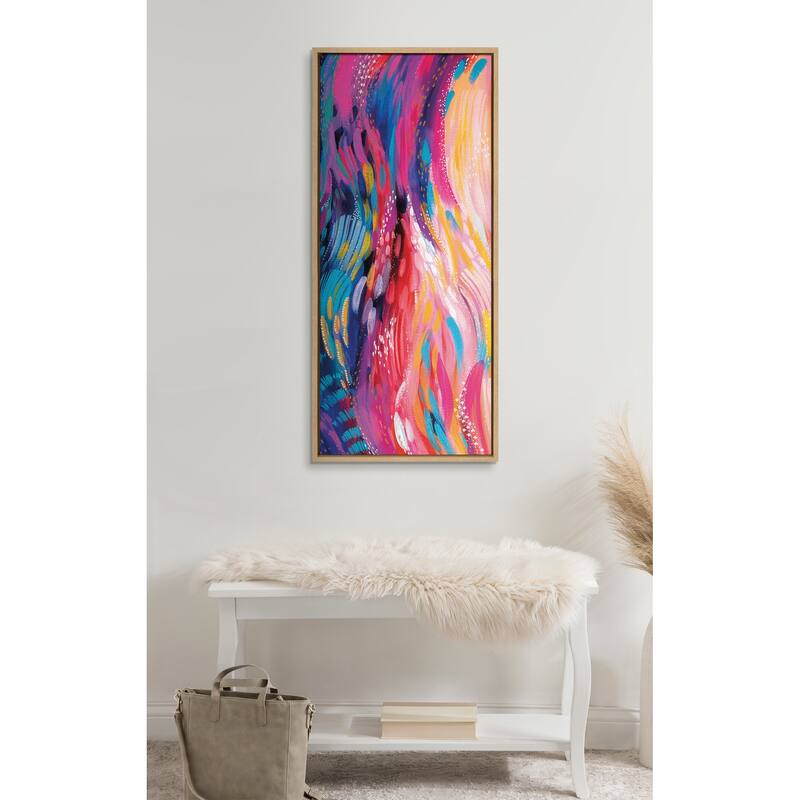Kate and Laurel Sylvie Strokes Frame Canvas by Jessi Raulet of Ettavee