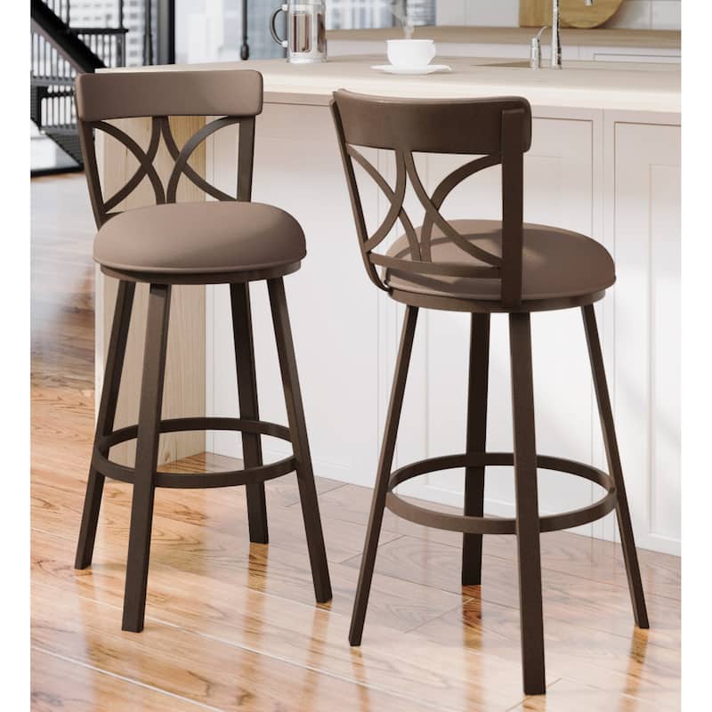 Tempo Furniture Bradley Swivel 26" Counterstool/30" Barstool by Furnish Theory