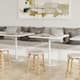 Option White/Tan Dot / Natural Rattan Frame