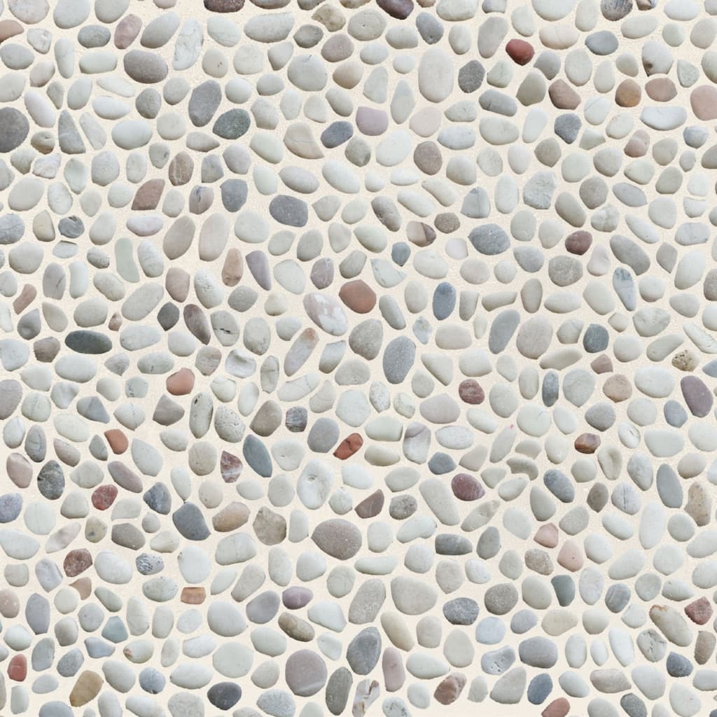 Mix Colour Mini Pebble Mosaic Backsplash Tiles for Kitchen Walls, Shower Bathroom Floors 12" X 12" (11 Sqft per case)