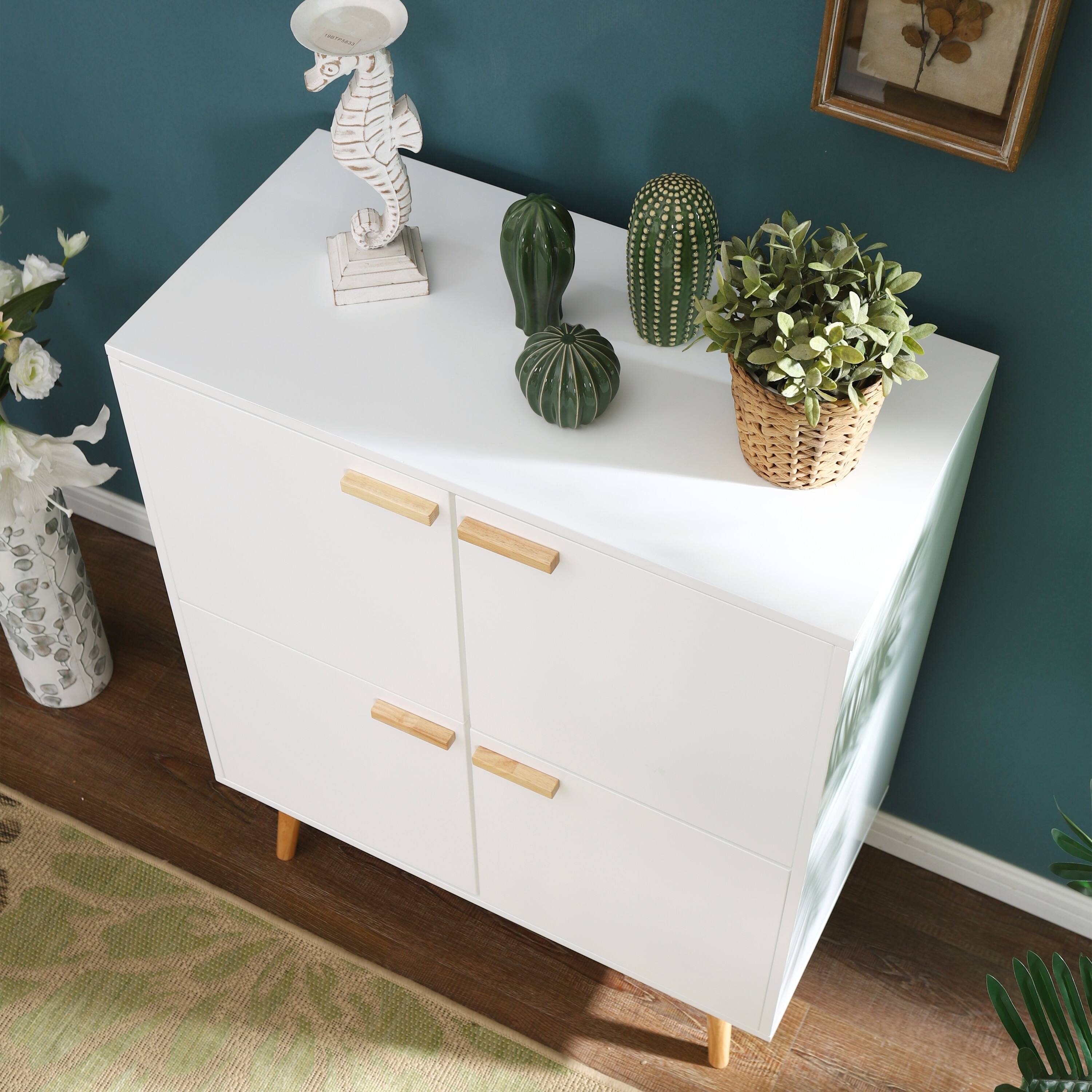 White Accent Storage with Doors Bed Bath & Beyond 39072887