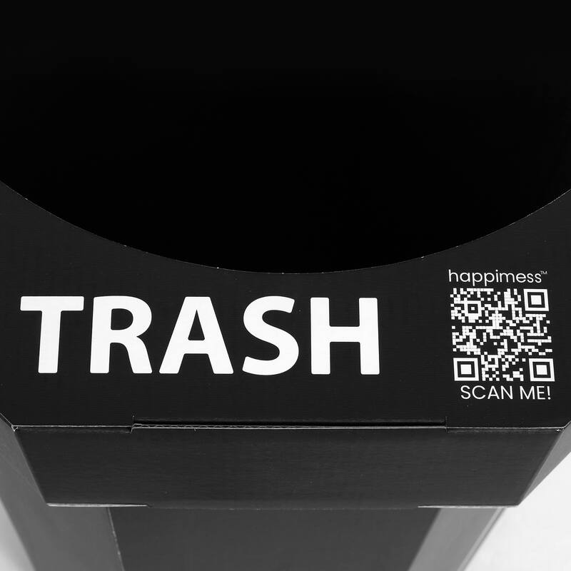 25-Gallon Disposable Cardboard Event Trash Can and Recycling Bin (Set of 2)