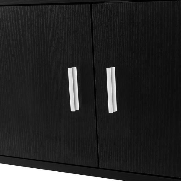 Shop Costway 2 Cube Wall Mounted Floating Hutch 2 Door Media
