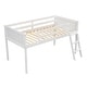 preview thumbnail 19 of 22, Twin Size Wood Low Loft Bed with Convertible Ladder, Sturdy Pine Frame, Full-Length Guardrails, No Box Spring Needed, Grey