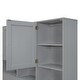 preview thumbnail 8 of 10, Storage Platform Bed with Headboard 9 Shelves and 4 Drawers, Gray