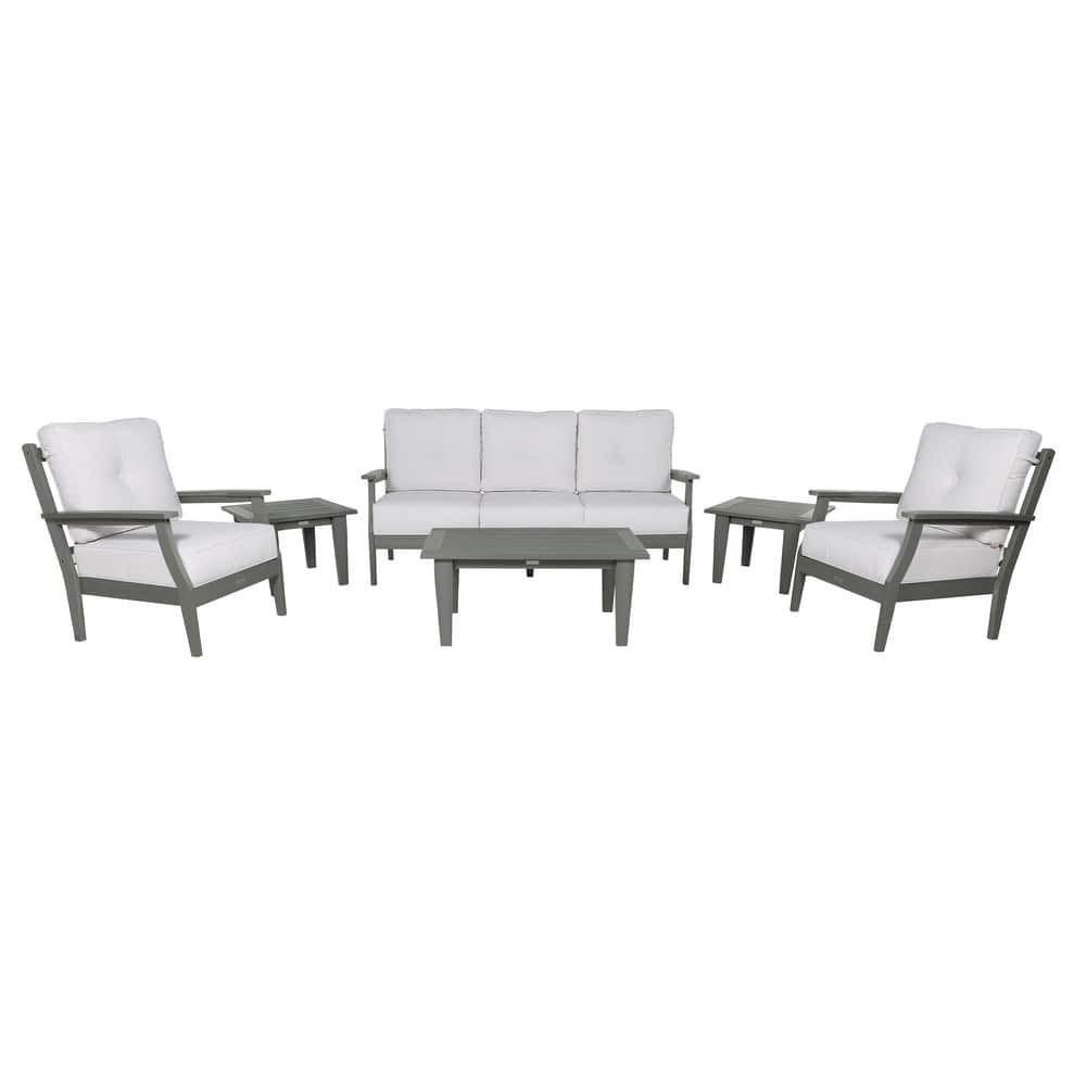 HIGHWOOD Lehigh 6-Piece Couch and Chair Deep Seating Set