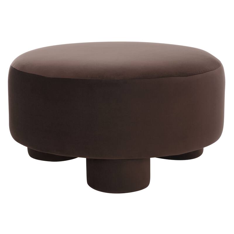 SAFAVIEH Naref Upholstered Round Cocktail Ottoman