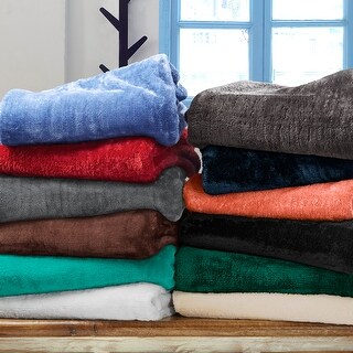 Superior Ultra-Soft Plush Fleece Throw and Blanket