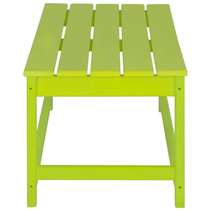 Laguna Hdpe All Weather Outdoor Patio Foldable Adirondack Chairs Conversation Set (3-Piece Set)