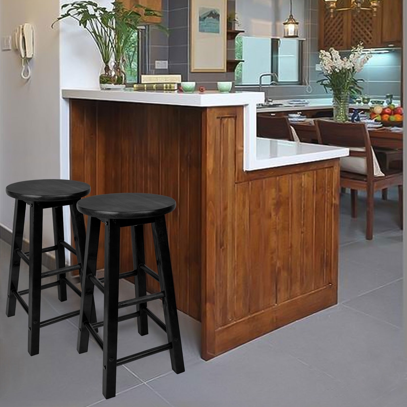 Timber kitchen 2025 stools