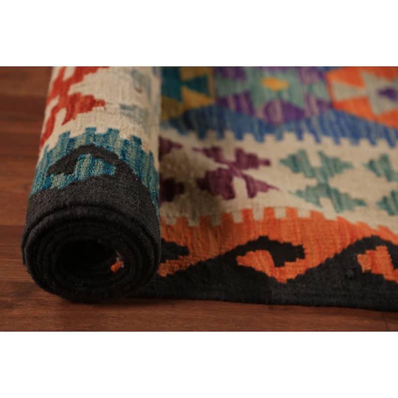 Palace Size Trellis Kilim Oriental Rug Flatweave Wool Carpet - 10'0"x 15'7"