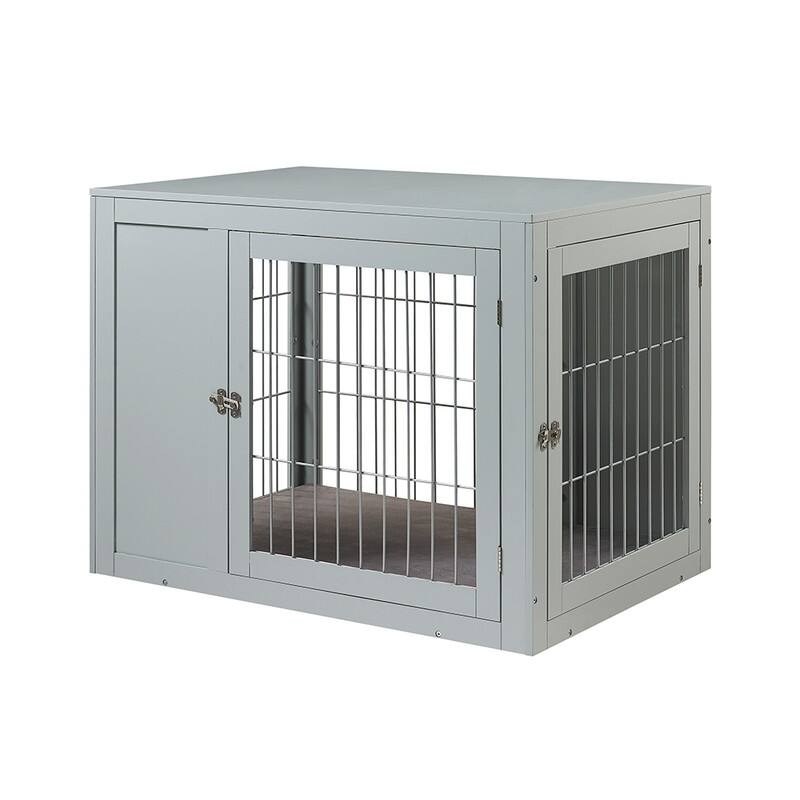 Unipaws Dog Crate End Table with Cushion Indoor Use