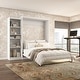 preview thumbnail 18 of 54, Pur Queen Murphy Bed with Storage Unit (90W) by Bestar White