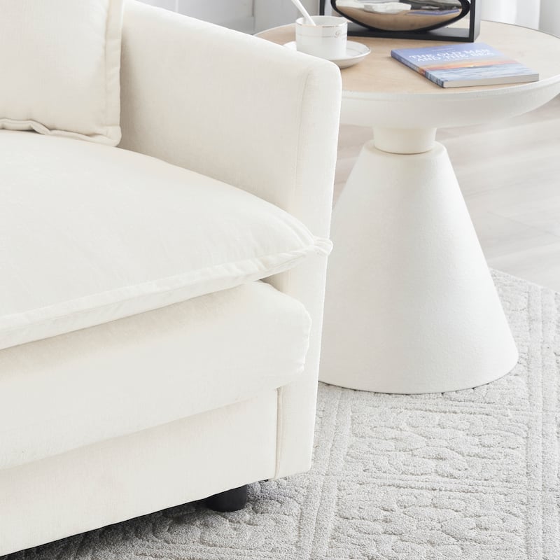 GDFStudio - Fiona Chenille Single Seat Sofa with Modular Flexibility and Plush Comfort