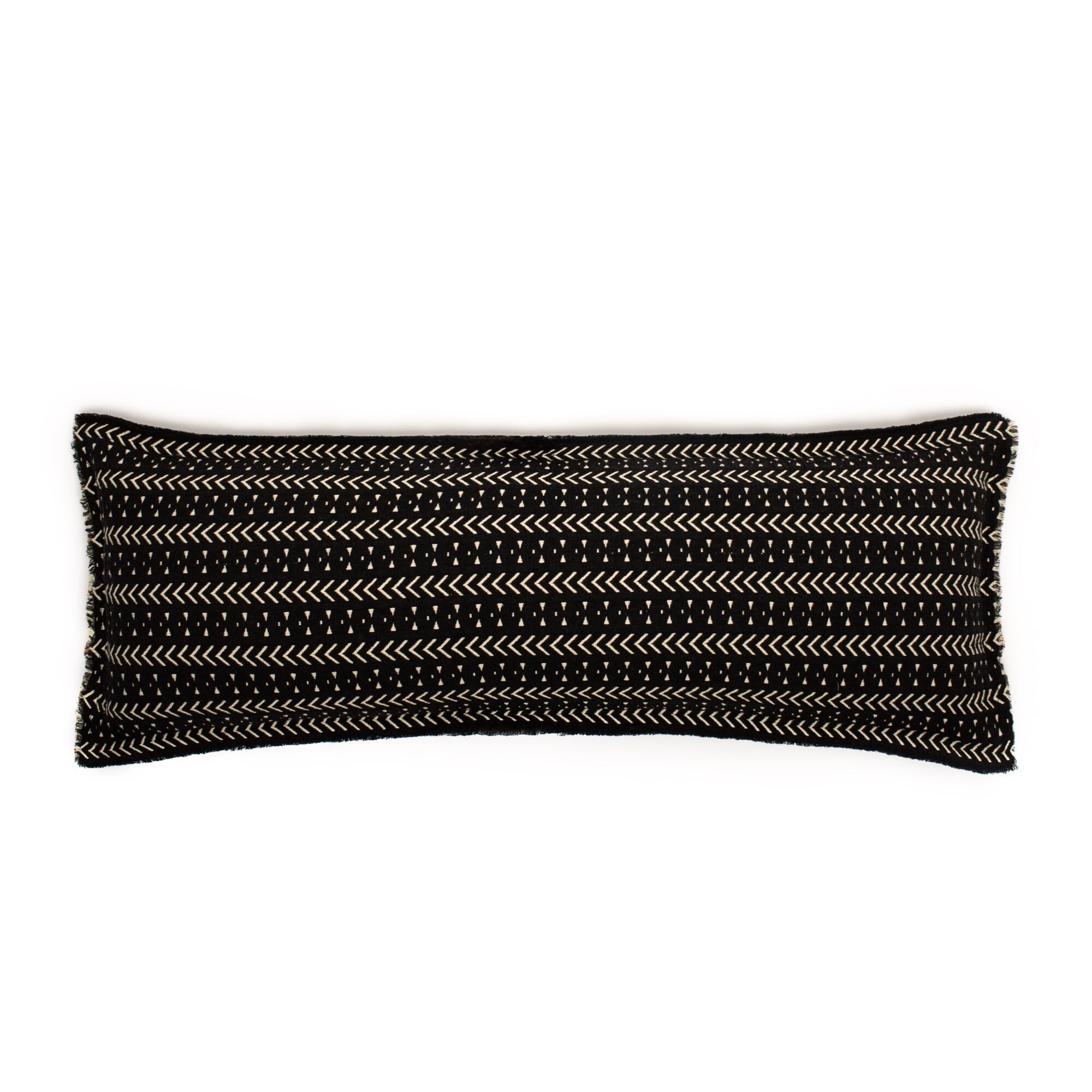 Black best sale bolster pillow