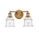preview thumbnail 3 of 1, Millennium Lighting 2 Light 15" Wide Bathroom Vanity Light