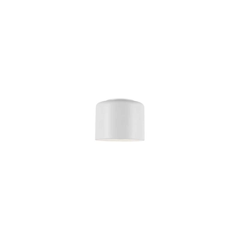 Flush Mount Ceiling Light - 1 Light Matte White Shade - Modern Interior Lighting - 6
