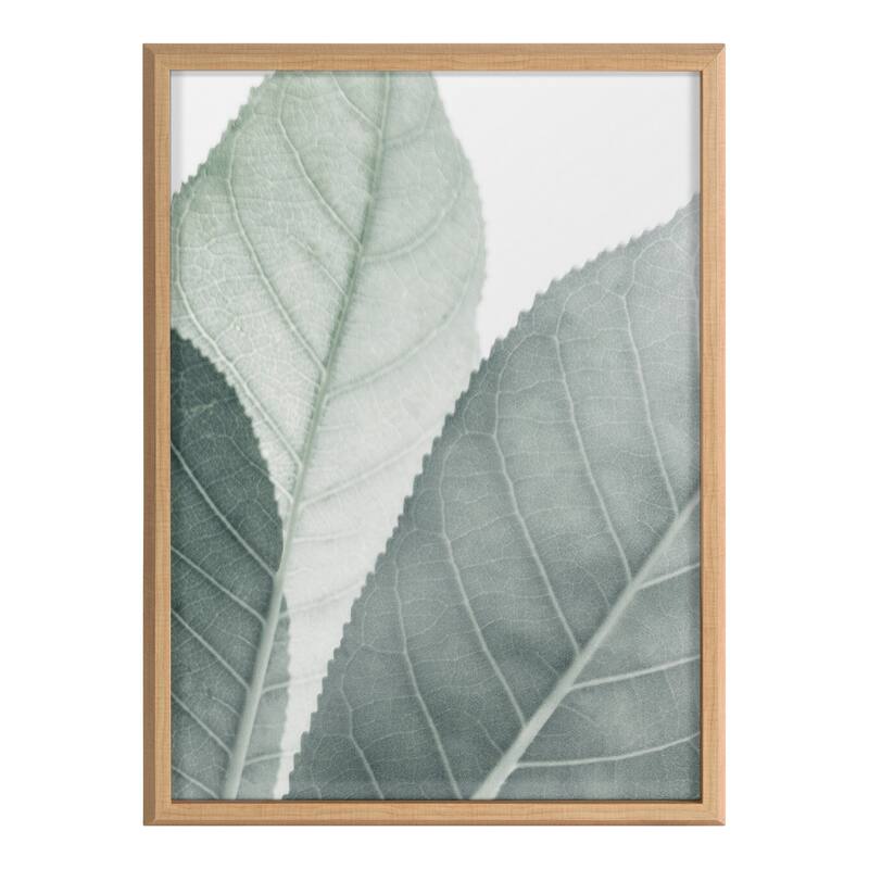 Kate and Laurel Blake Leaf 3 Printed Glass by Creative Bunch Studio