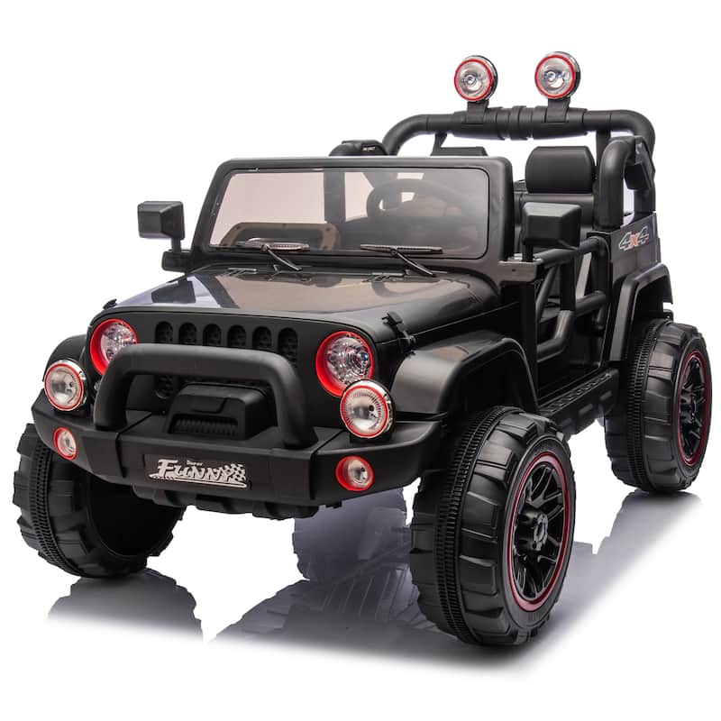 24V Kids Ride On Electric Car W/Parents Control,Seat width 20in,2WD,Rear suspension,Trunk storage,for Kids Aged 3-8