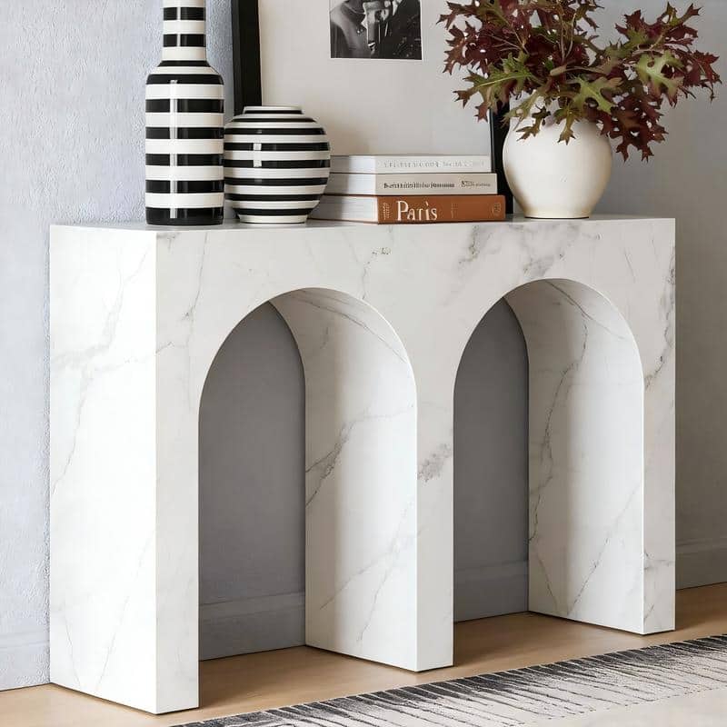 43" Marble Console Table