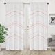 preview thumbnail 1 of 3, Sweet Jojo Designs Bohemian Boho Chic 84in Window Treatment Curtain Panel Pair Pink Farmhouse Minimalist Macrame Tufted Fringe